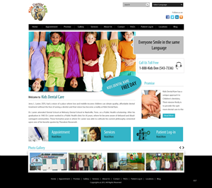 Wordpress Design by pb for Kids Dental Kare | Design: #1065239