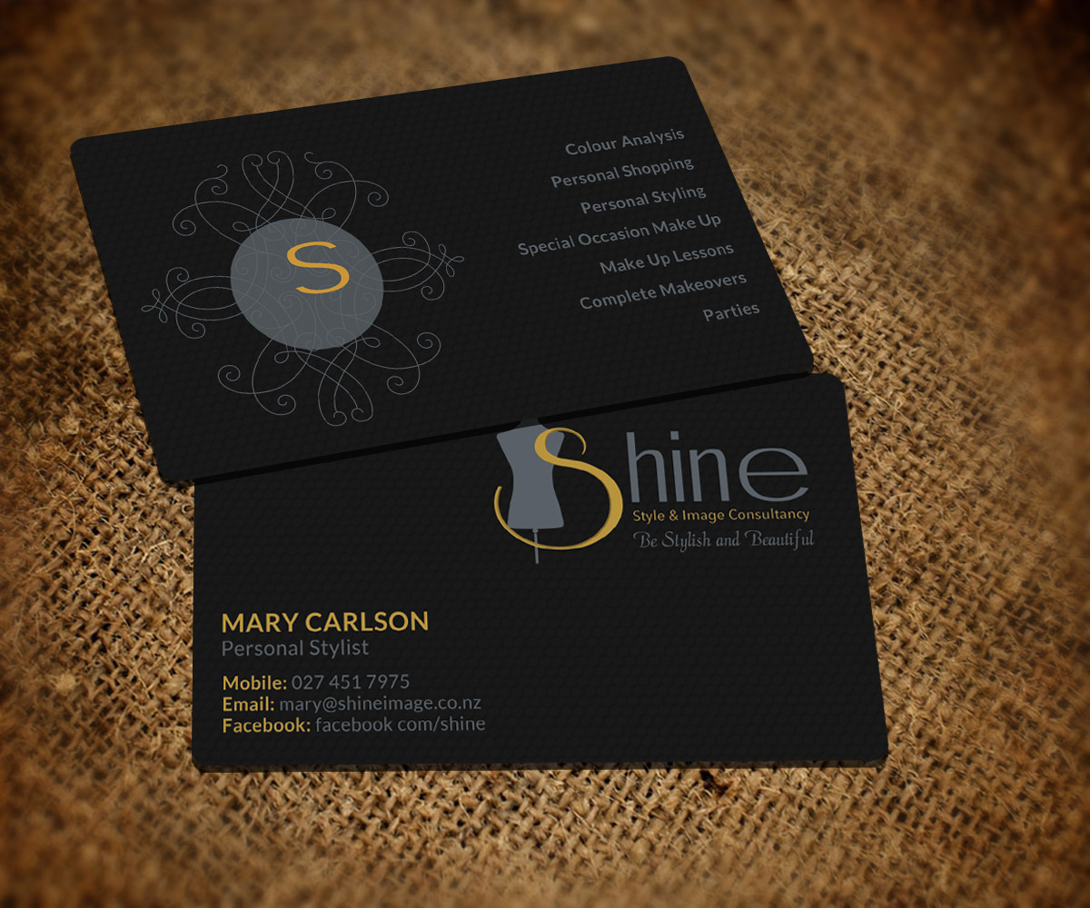 Business Card Design by Sarah Haroon for Shine | Design #3911710