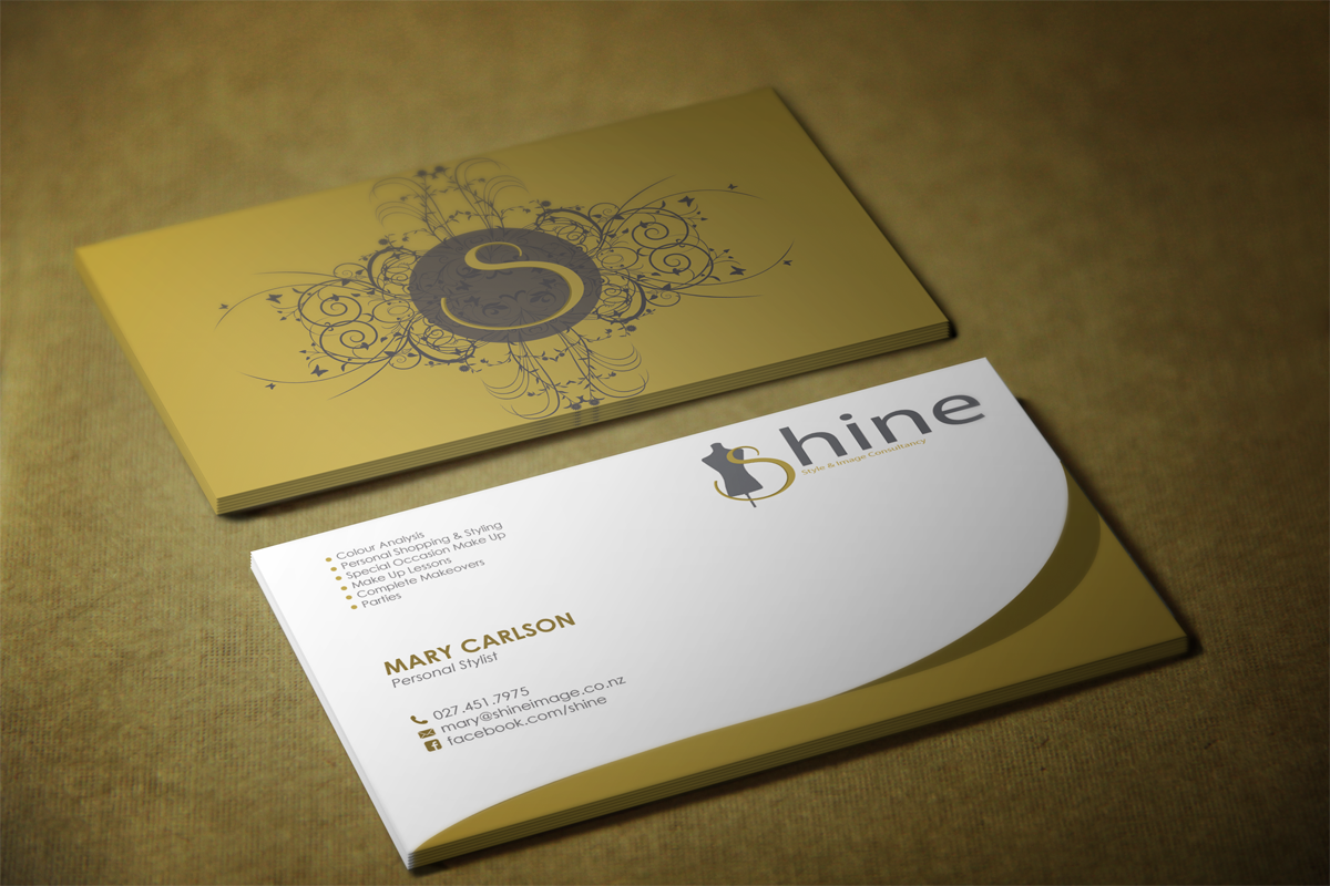 Business Card Design by maylo for Shine | Design #3920905