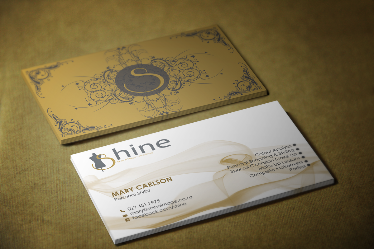 Business Card Design by maylo for Shine | Design #3991607