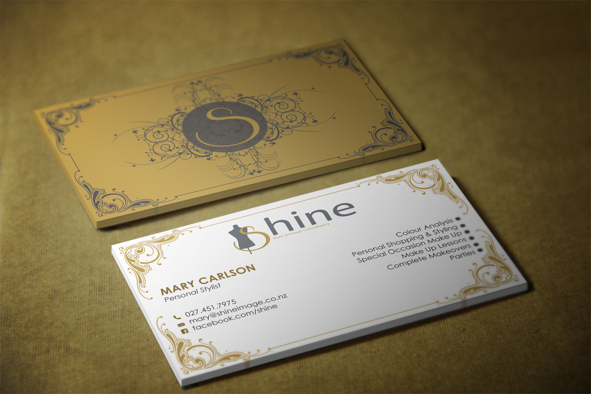 Business Card Design by maylo for Shine | Design #3991990