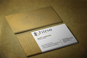 Business Card Design by maylo for Shine | Design: #3992763