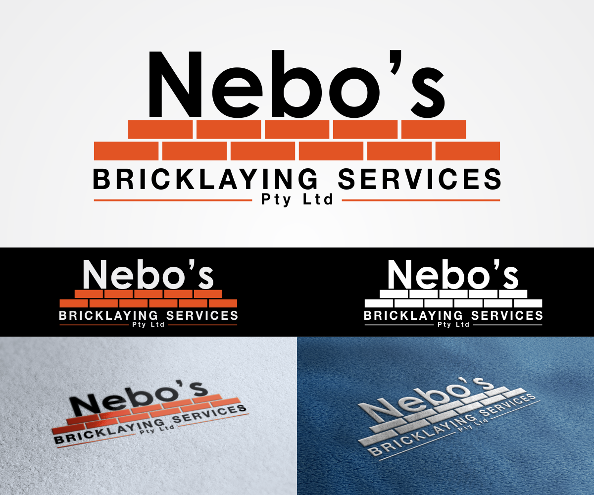 Logo Design by ninisdesign for Nebo''''s Bricklaying Services Pty Ltd | Design #3924524