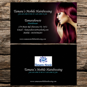 Visitenkarten-Design von Sandaruwan für Tamara''s Mobile Hairdressing | Design #3914659