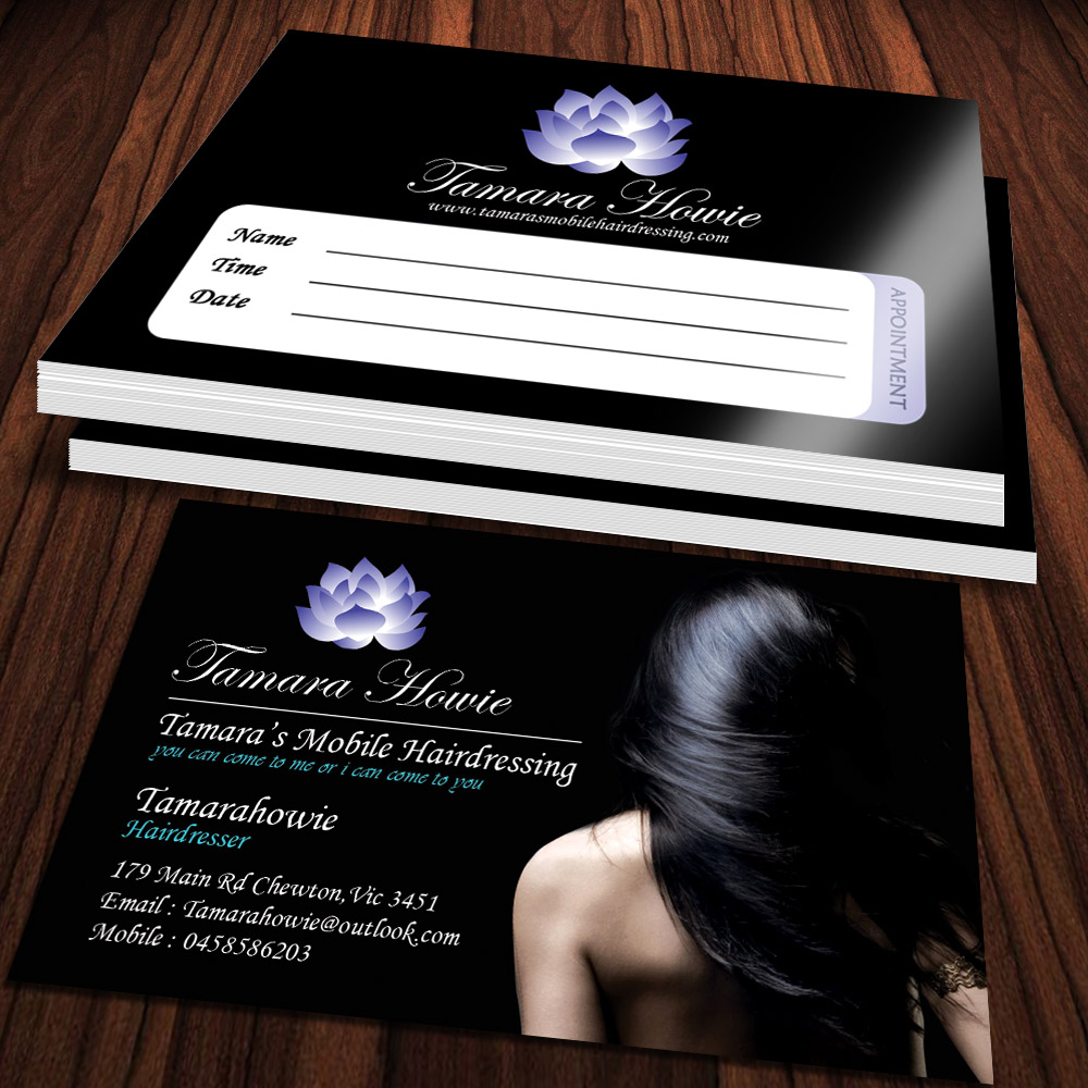 Visitenkarten-Design von Sandaruwan für Tamara''s Mobile Hairdressing | Design #3922473