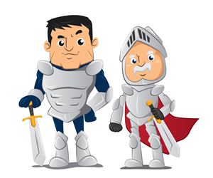 5 Knights | Vektor-Design von ReDoDesigns