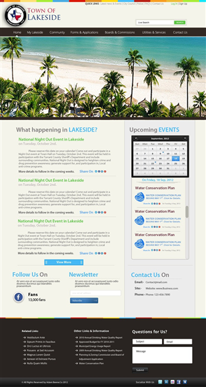 Town Wordpress Design Project | Wordpress Design by Oxygen Creatives