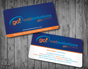 New Business Card for Web Design/Internet Marketing Company | Business Card Design by SKYdesign
