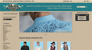 Web Design by karolin for VintageWesternWear.Com | Design: #3966487