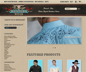 Web Design by karolin for VintageWesternWear.Com | Design: #3972607
