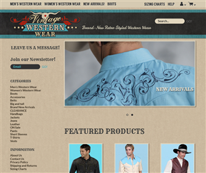 Web Design by karolin for VintageWesternWear.Com | Design: #3972609