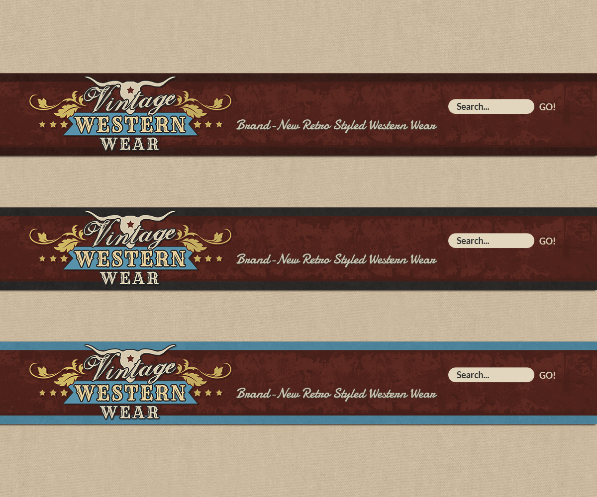 Web Design by karolin for VintageWesternWear.Com | Design #3990729