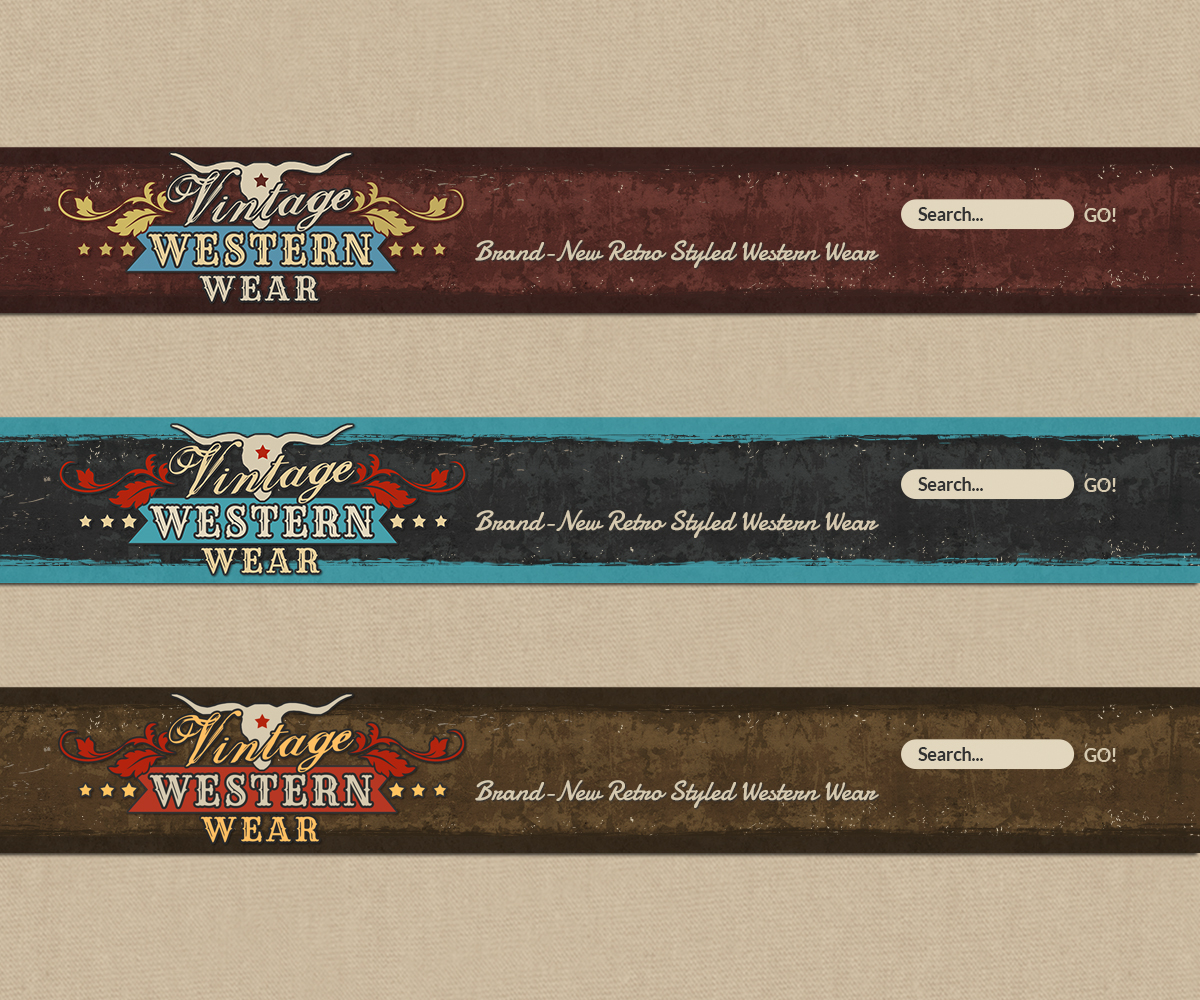 Web Design by karolin for VintageWesternWear.Com | Design #3990736