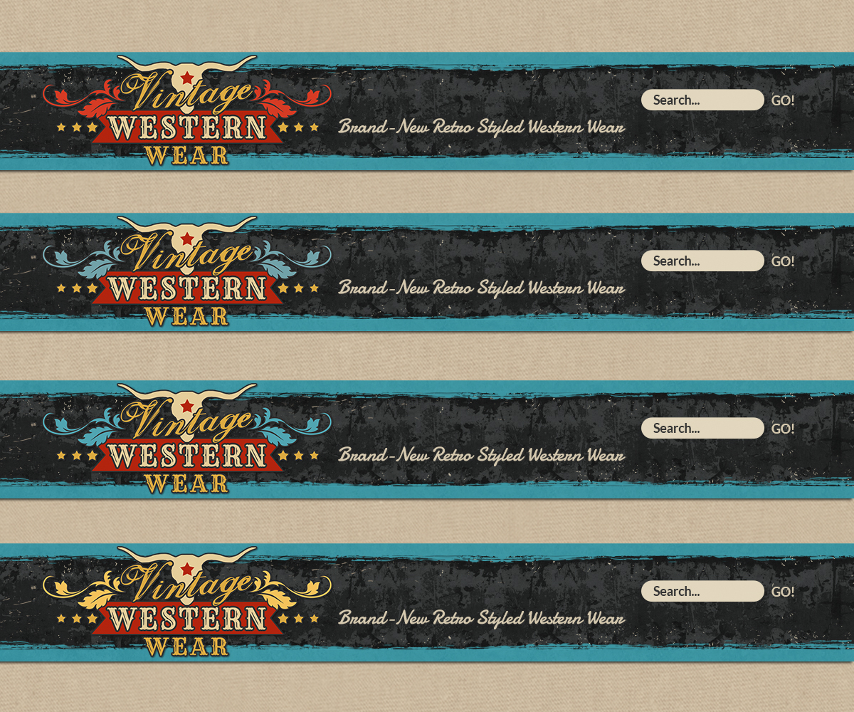 Web Design by karolin for VintageWesternWear.Com | Design #4028705