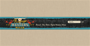 Vintage Western Wear Home Page | Web Design by karolin
