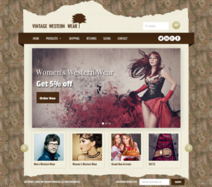 Web Design by pb for VintageWesternWear.Com | Design: #3946374