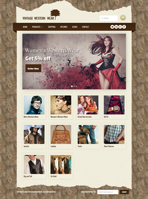 Web Design by pb for VintageWesternWear.Com | Design: #3946378