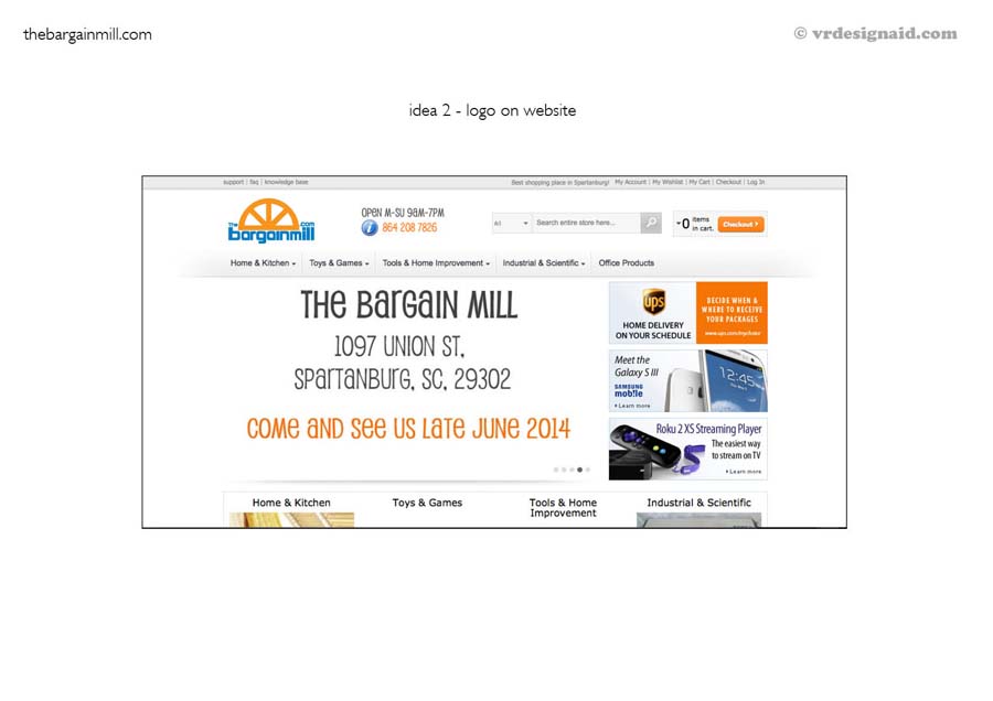 Design de Panneau par vrdesignaid pour The Bargain Mill .com | Design #3926112