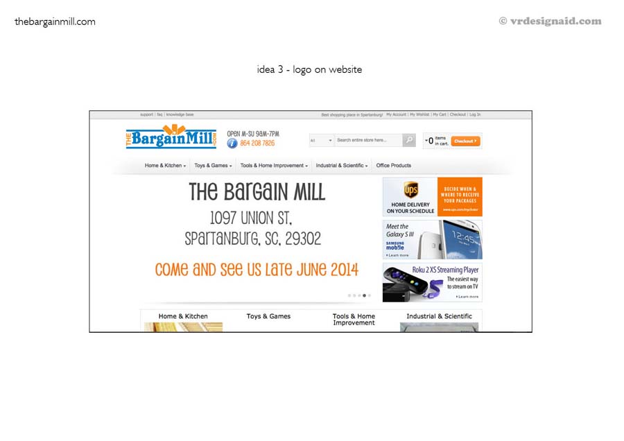 Design de Panneau par vrdesignaid pour The Bargain Mill .com | Design #3926132