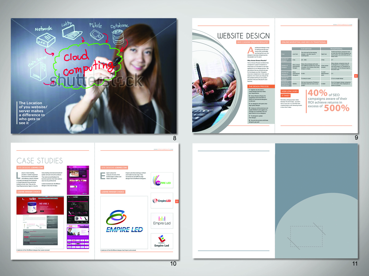 Brochure Design by Alison for SR-Design | Design #1106419