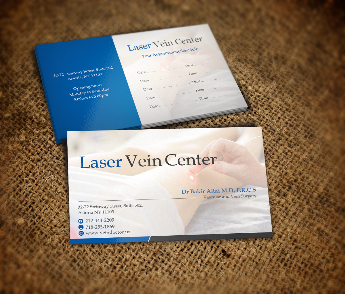 Visitenkarten-Design von Nelsur für NY Dr Altai Medical P.C. | Design #3920966