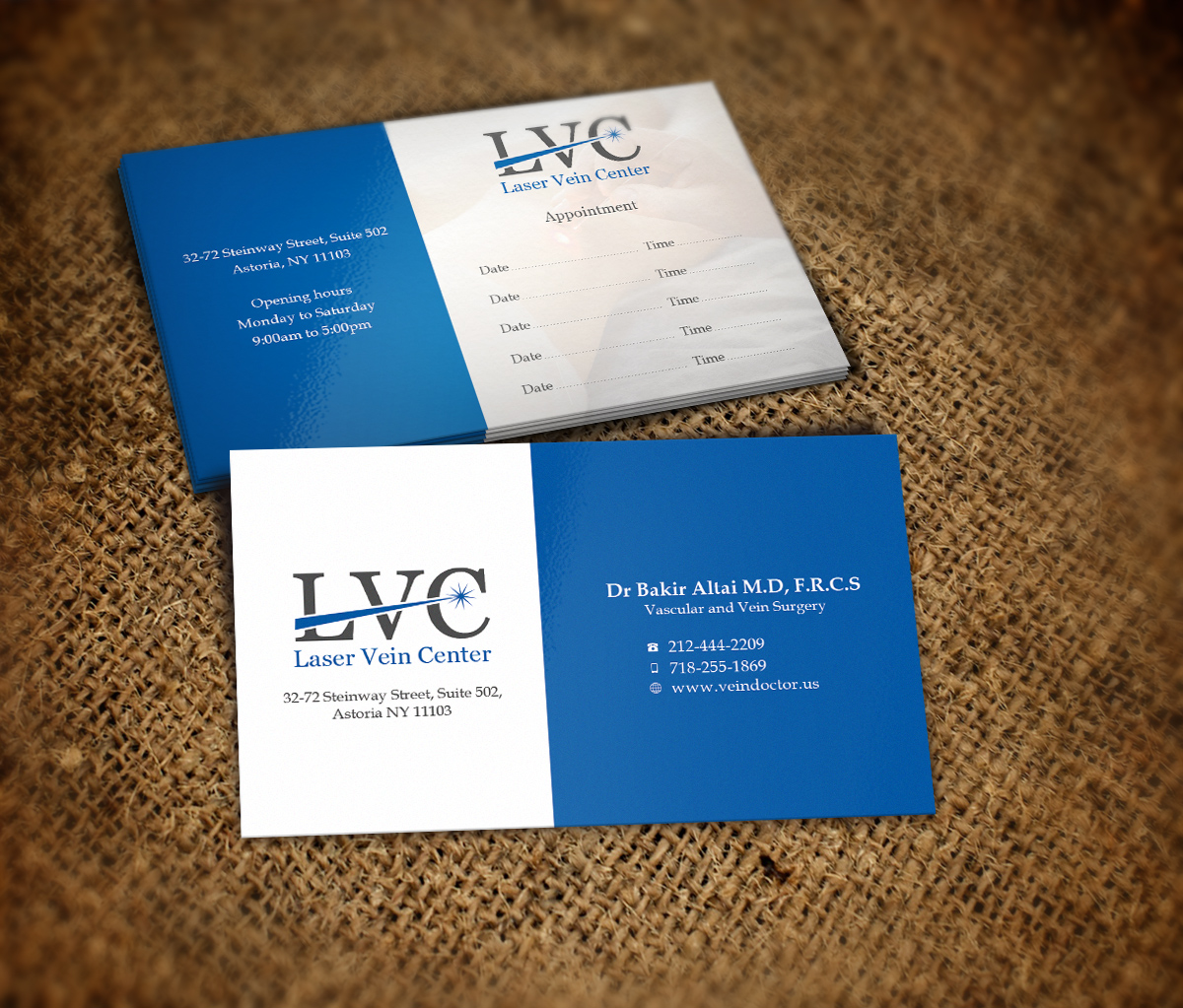 Visitenkarten-Design von Nelsur für NY Dr Altai Medical P.C. | Design #3921775