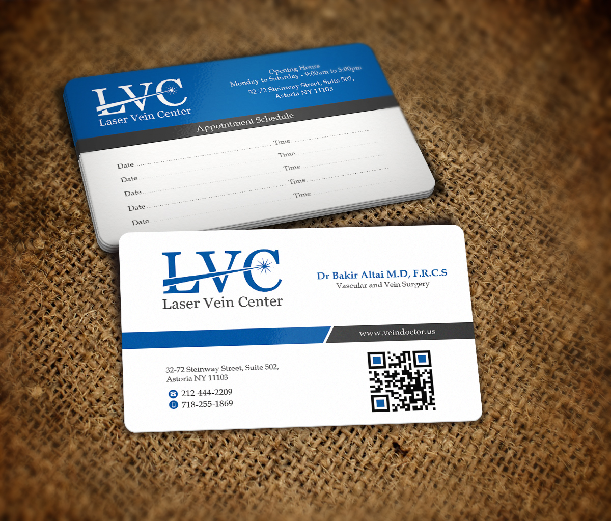 Visitenkarten-Design von Nelsur für NY Dr Altai Medical P.C. | Design #3921788