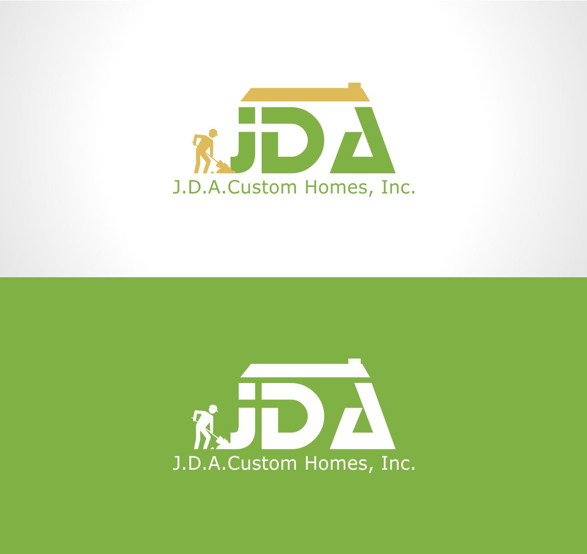 Logo Design by Vectorone for JDA Custom Homes, Inc. | Design #1067512