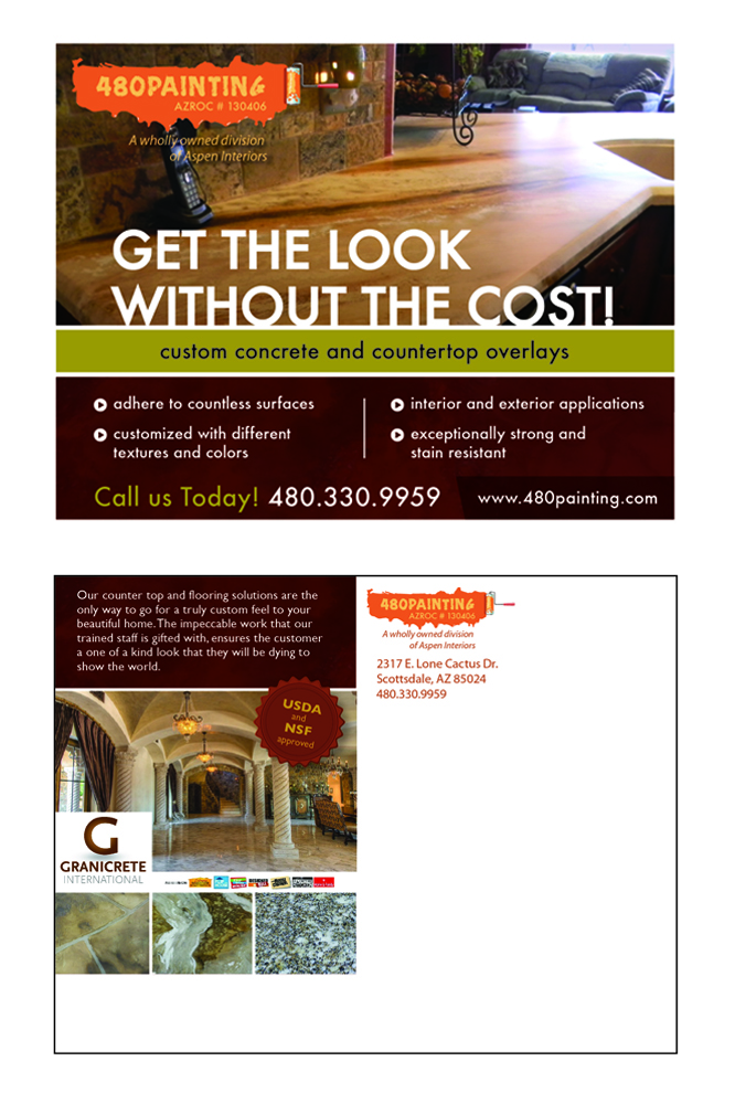 Design de Carte Postale par ohioandy pour 480painting,com | Design : #3972657