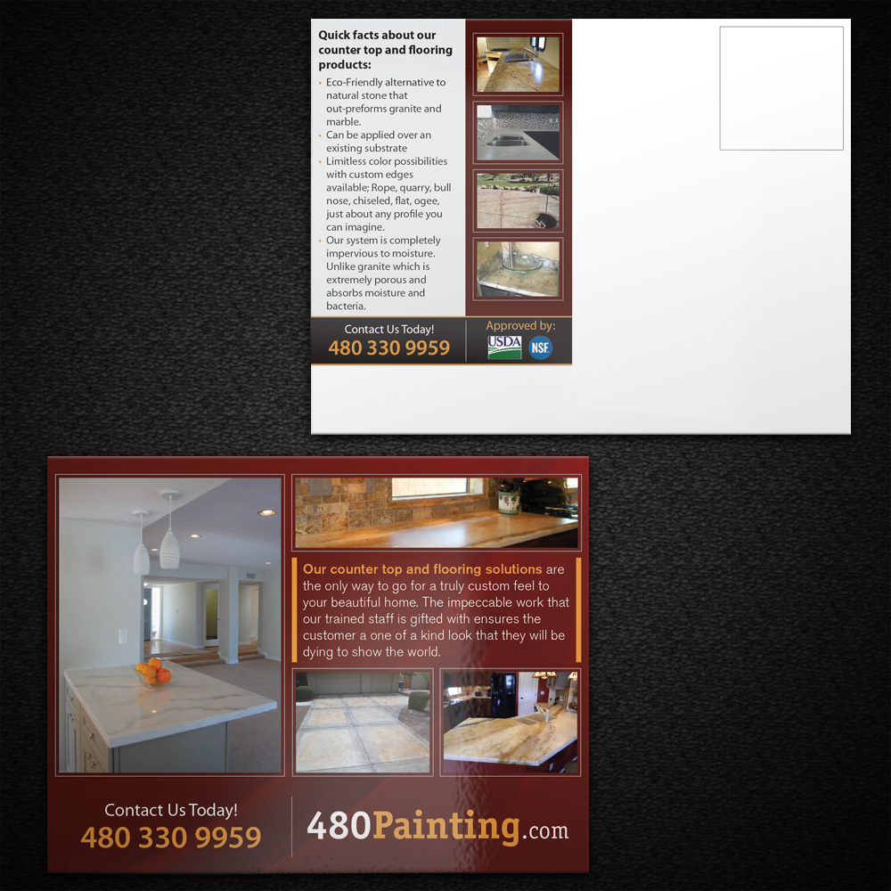 Design de Carte Postale par Mon01 pour 480painting,com | Design #3921960