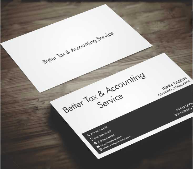 Diseño de Tarjeta de Presentación por AwsomeD para BETTER TAX AND ACCOUNTING SERVICE | Diseño #3915598