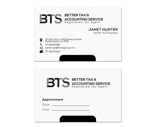 Design de Carte de Visite par Sandaru pour BETTER TAX AND ACCOUNTING SERVICE | Design : #4030401