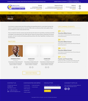 Web Design by Tebu Kurian for this project | Design: #4230616