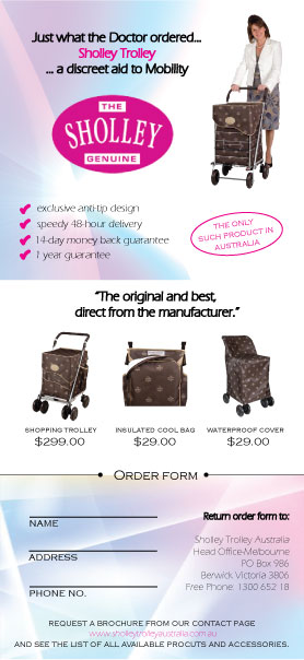 Broschüren-Design von filp flop für Sholley Trolley Australia | Design #3917090