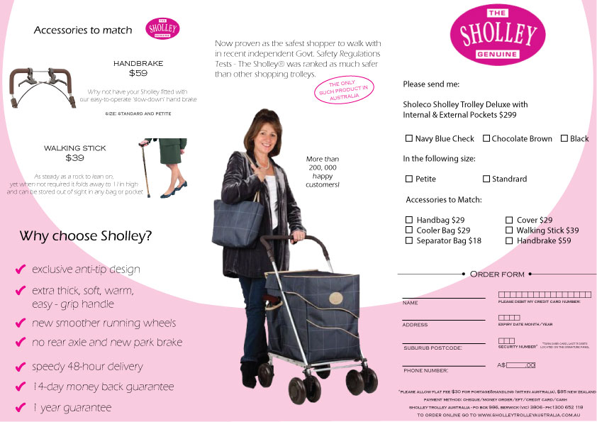 Brochure Design by filp flop for Sholley Trolley Australia | Design #3941475