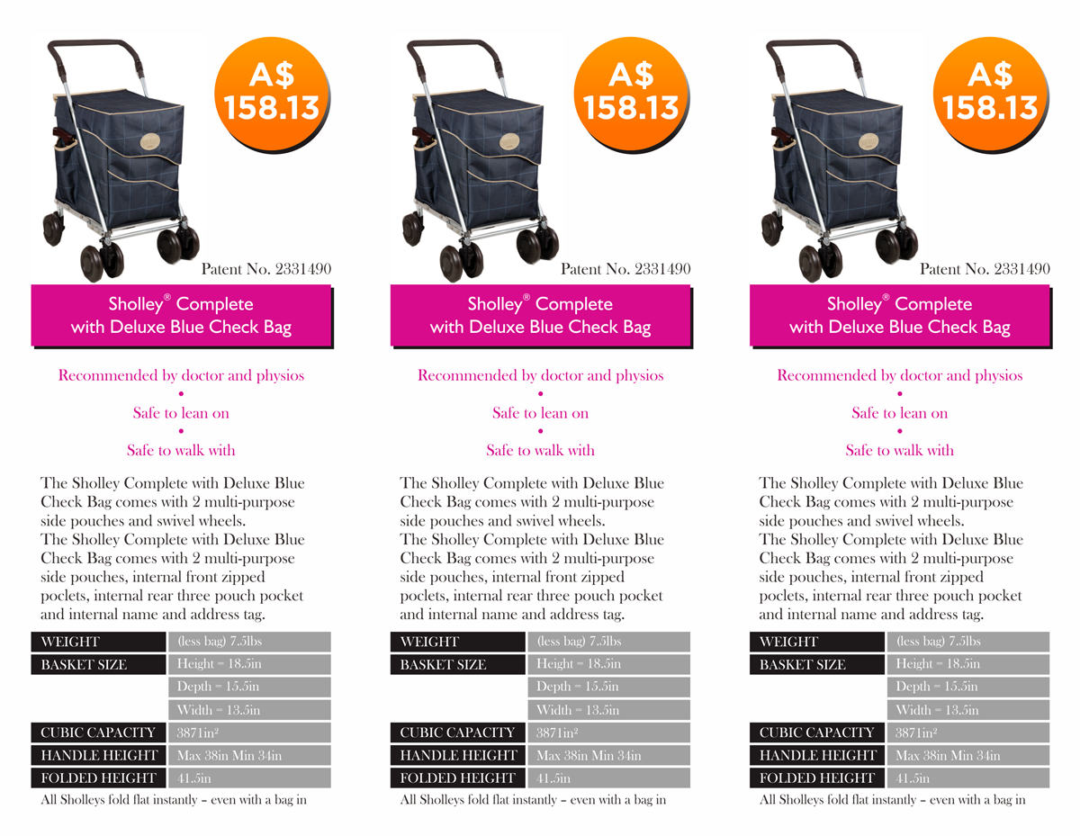 Brochure Design by barinix for Sholley Trolley Australia | Design #3942328