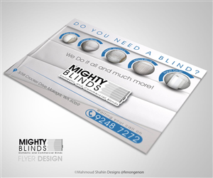 Diseño de Flyer por Mahmoud Shahin para Mighty Blinds | Diseño: #3954630