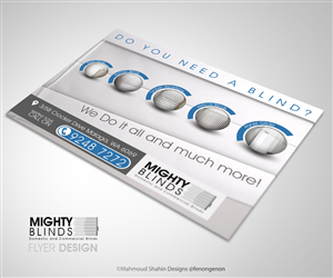 Flyer Design by Mahmoud Shahin for Mighty Blinds | Design #3954636