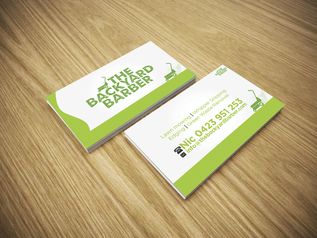 Design de Carte de Visite par Saravana Pounraj pour the backyard barber | Design #3928001