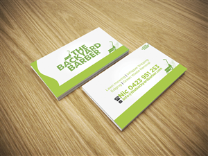 Diseño de Tarjeta de Presentación por Saravana Pounraj para the backyard barber | Diseño #3928001