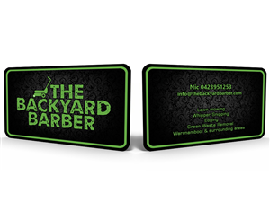 the backyard barber business card | Design de Carte de Visite par Hardcore Design