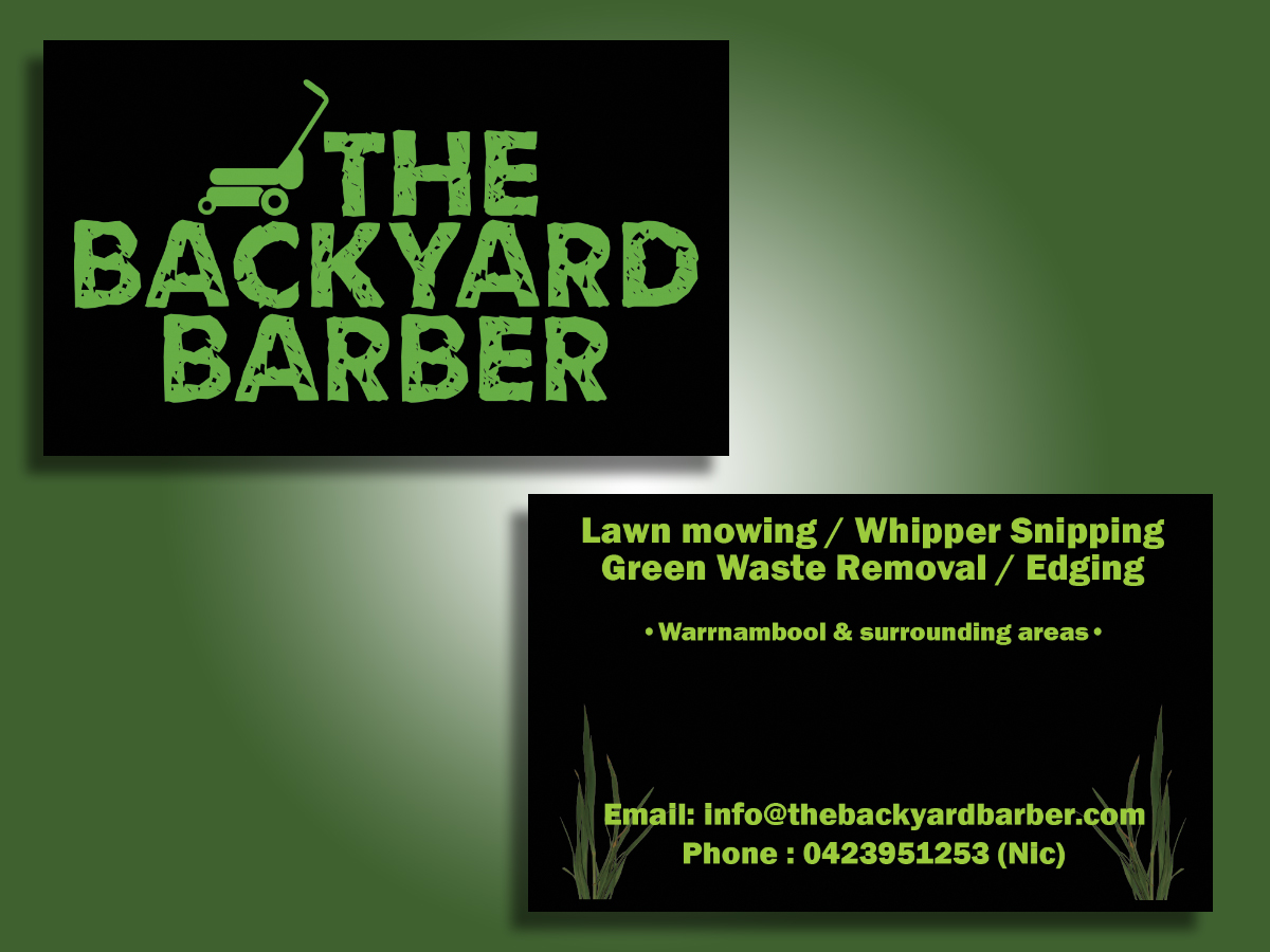 Design de Carte de Visite par DreamDesigns pour the backyard barber | Design #3918656