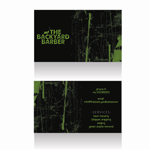 the backyard barber business card | Design de Carte de Visite par madrebonita