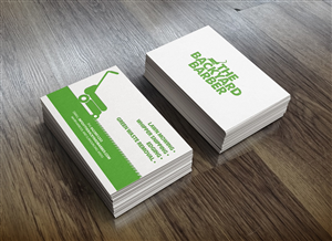 Diseño de Tarjeta de Presentación por Apridio para the backyard barber | Diseño #3927816