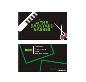 Diseño de Tarjeta de Presentación por jaseseason para the backyard barber | Diseño #3916683