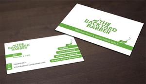 Diseño de Tarjeta de Presentación por Pointless Pixels India para the backyard barber | Diseño #3946836
