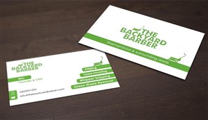 Business Card Design by Pointless Pixels India for the backyard barber | Design: #3946836