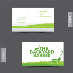 Diseño de Tarjeta de Presentación por Umer Ilyas para the backyard barber | Diseño #3918789