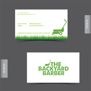 Design de Carte de Visite par Umer Ilyas pour the backyard barber | Design : #3918792