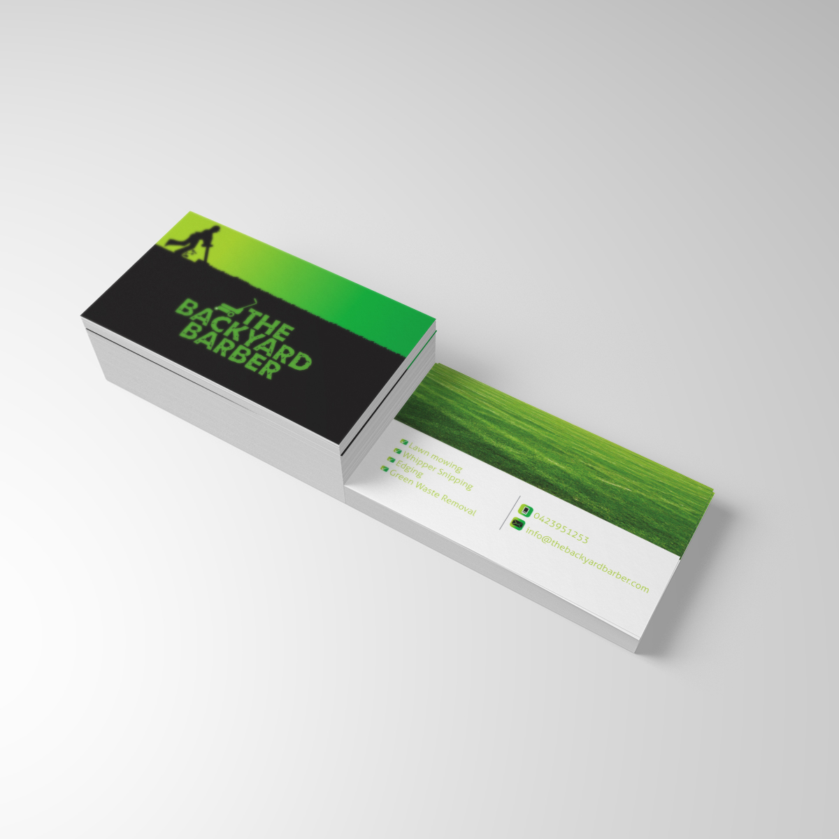 Business Card Design by dkthedon for the backyard barber | Design #3925385